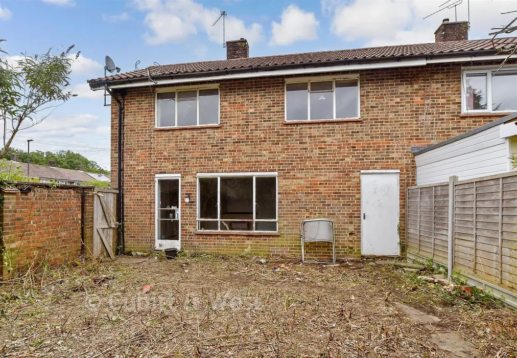 Rear Elevation - Kirdford Close, Crawley, West Sussex - Wards of Kent