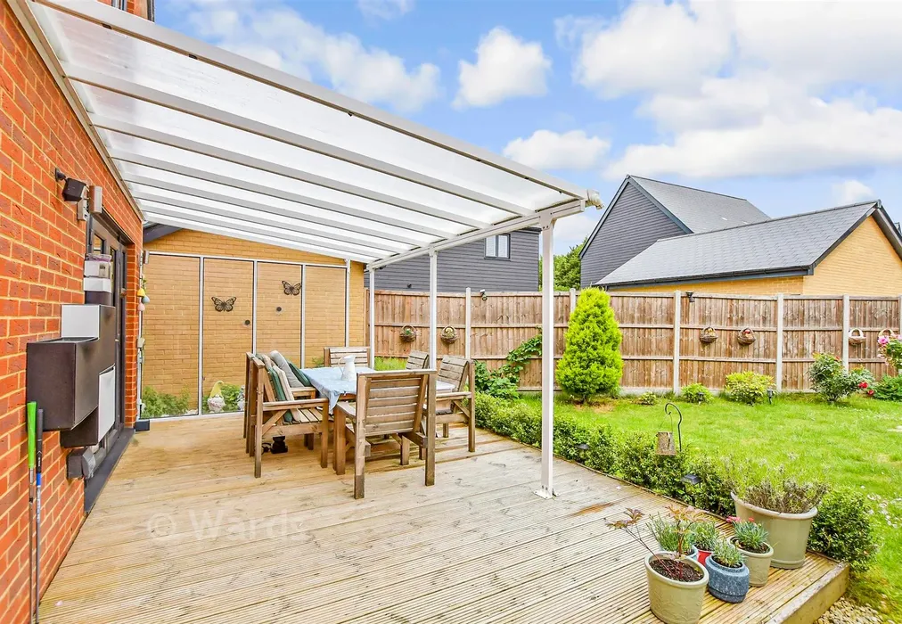 Rear Garden - Bella Rosa Drive, Langley, Kent - Wards of Kent