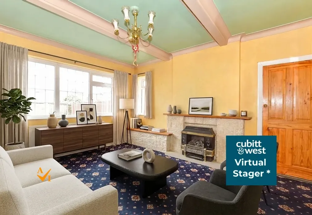 Lounge (Contemporary style) - Lone Valley, Widley, Hampshire - Wards of Kent