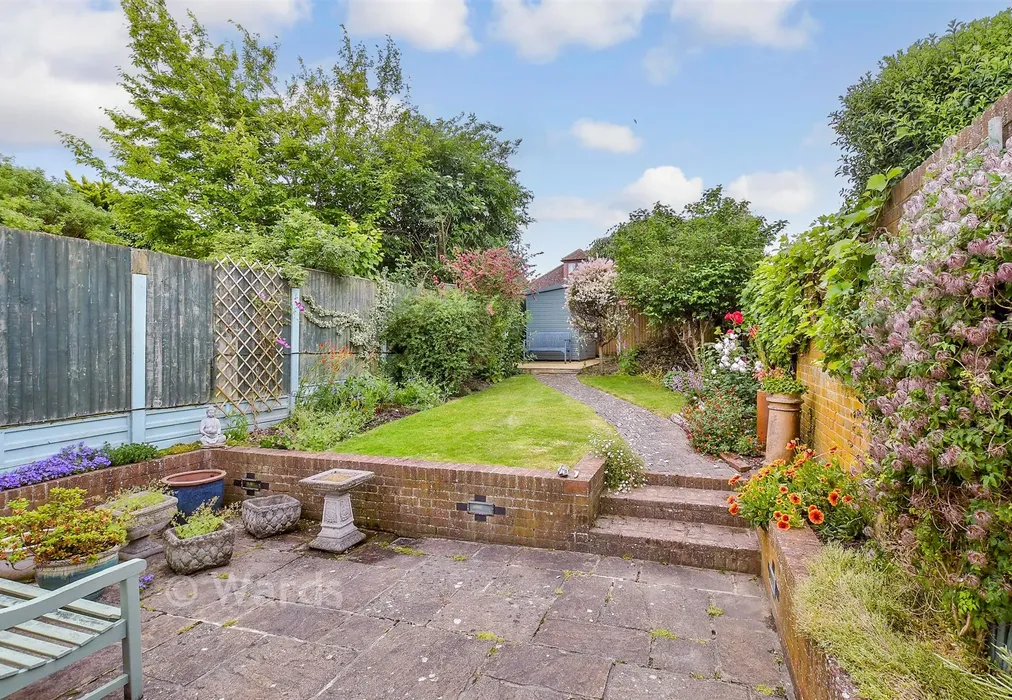 Rear Garden - Dering Road, Bridge, Canterbury, Kent - Wards of Kent