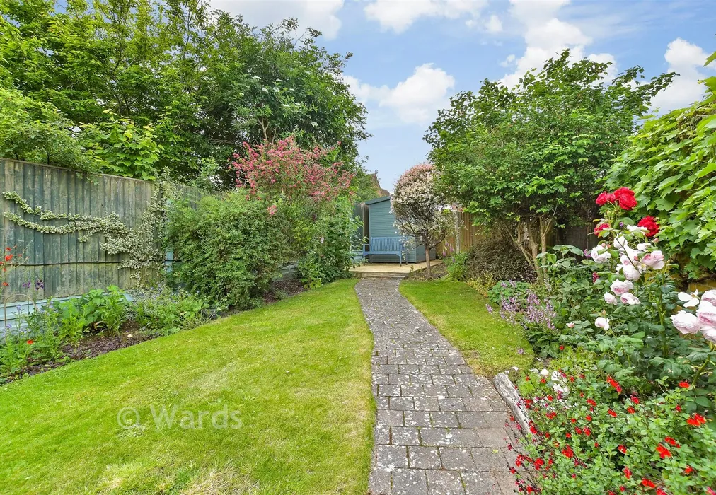 Rear Garden - Dering Road, Bridge, Canterbury, Kent - Wards of Kent