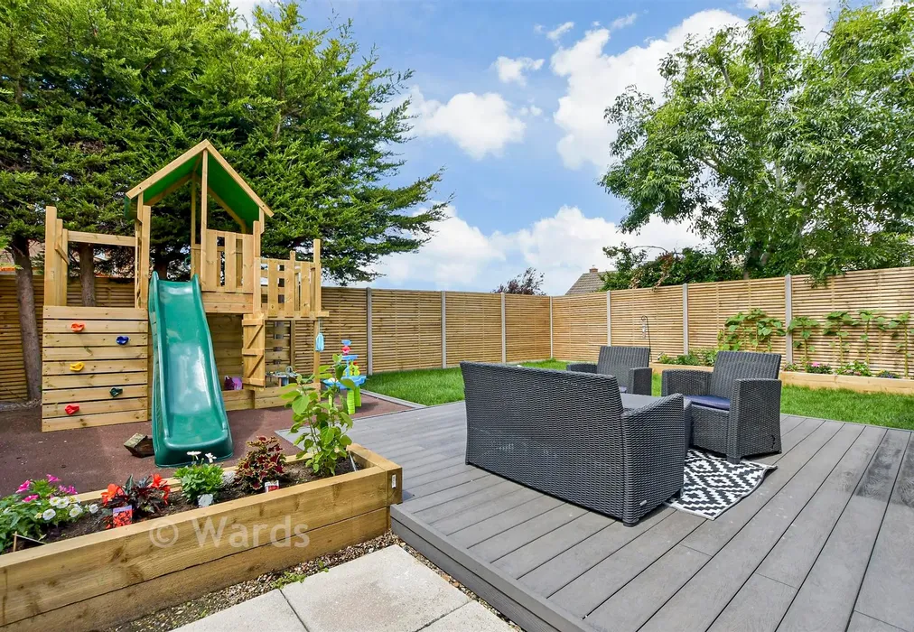 Rear Garden - Greenacre Close, Herne Bay, Kent - Wards of Kent