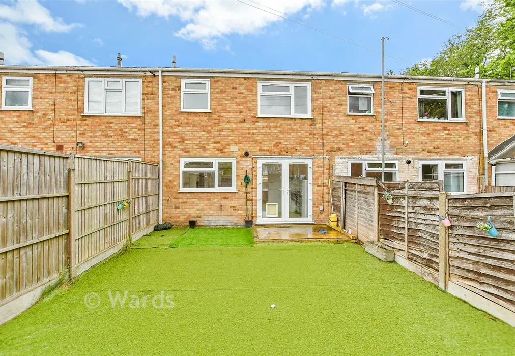 Rear Elevation - Fielder Close, Sittingbourne, Kent - Wards of Kent