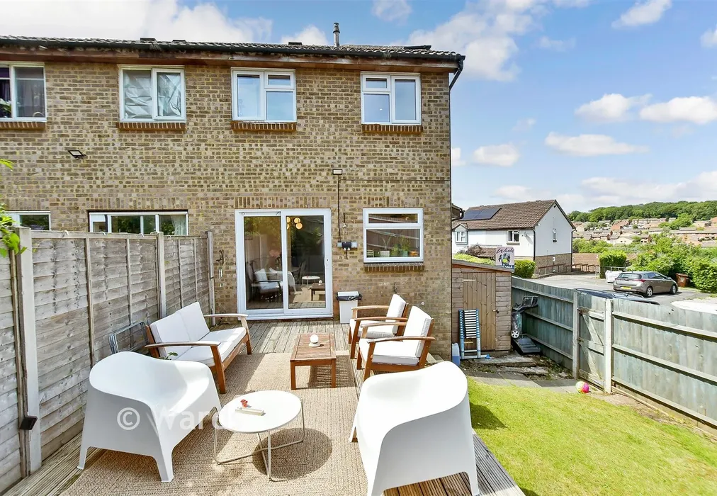 Rear Elevation - Burmarsh Close, Walderslade, Chatham, Kent - Wards of Kent