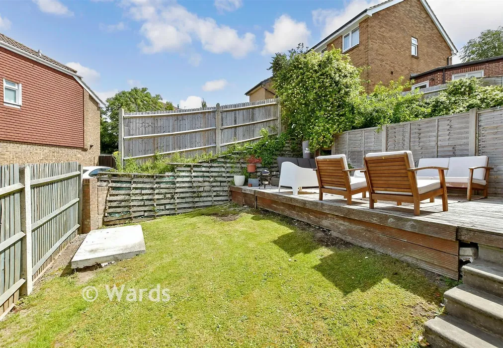 Rear Garden - Burmarsh Close, Walderslade, Chatham, Kent - Wards of Kent