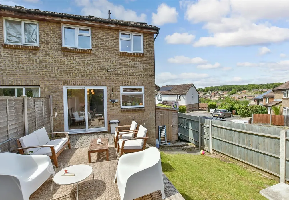 Rear Elevation - Burmarsh Close, Walderslade, Chatham, Kent - Wards of Kent