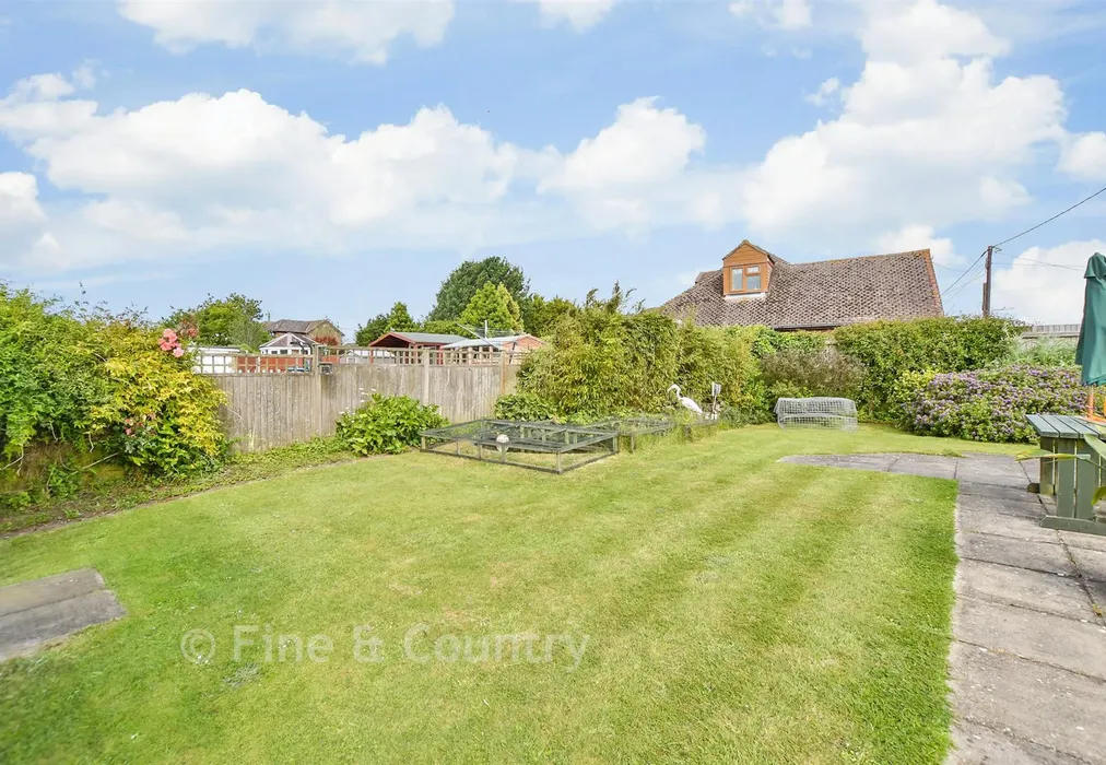 Rear Garden - Old Dover Road, Capel-Le-Ferne, Kent - Wards of Kent