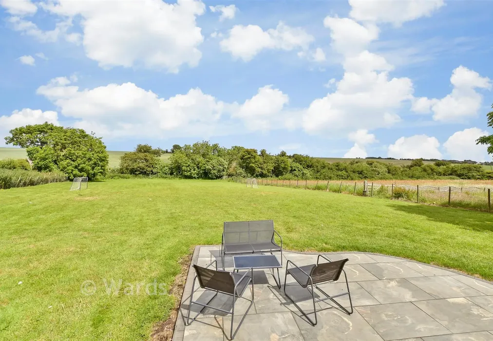 Rear Garden - Dover Road, Westcliffe, Kent - Wards of Kent
