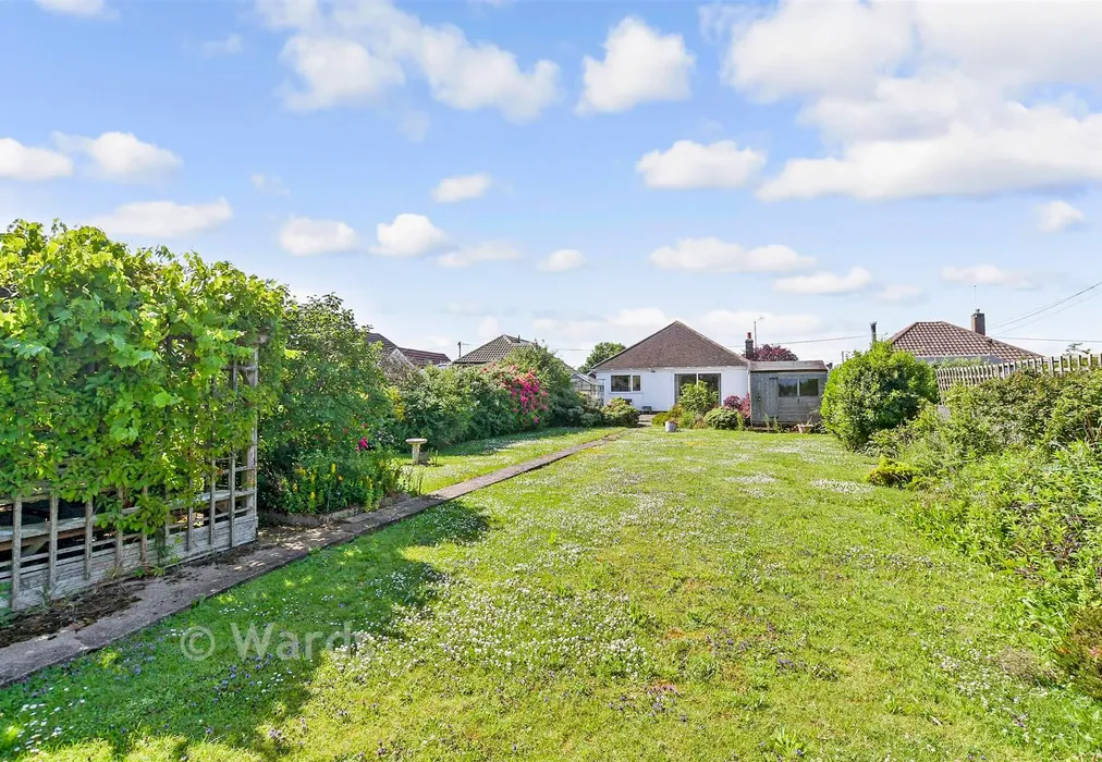 Rear Garden - Maydowns Road, Chestfield, Whitstable, Kent - Wards of Kent