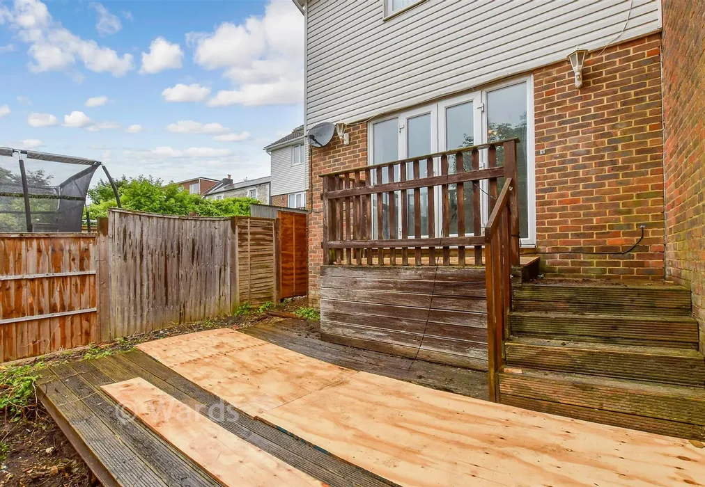 Rear Garden - St. Radigund's Road, Dover, Kent - Wards of Kent