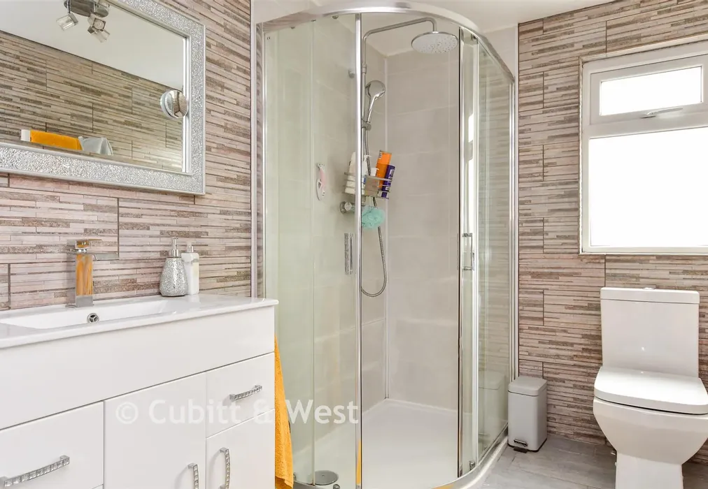 Shower Room - Downs Valley Road, Woodingdean, East Sussex - Wards of Kent