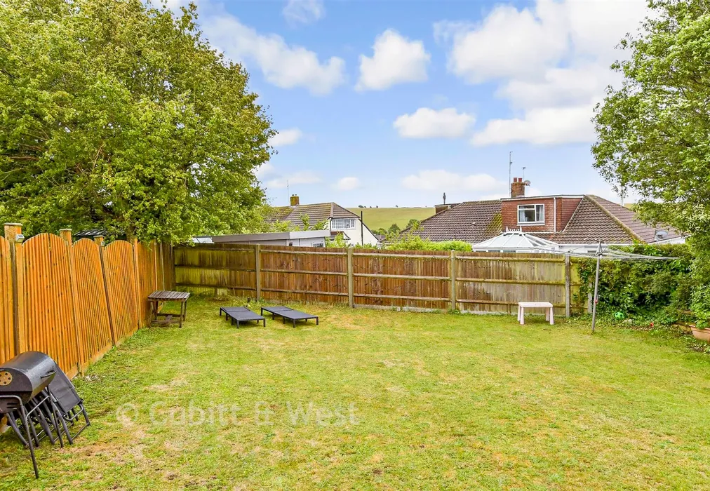 Rear Garden - Downs Valley Road, Woodingdean, East Sussex - Wards of Kent