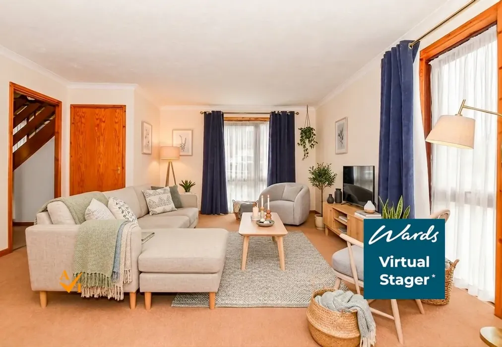 Living Room (Nordic style) - Eastwell Barn Mews, Tenterden, Kent - Wards of Kent