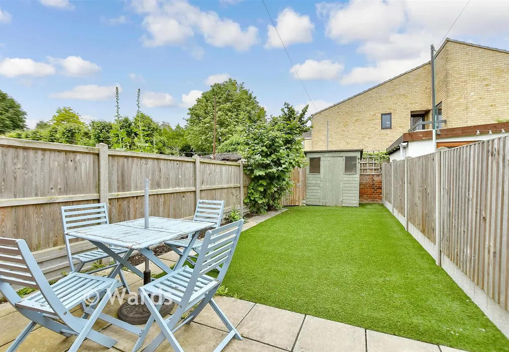 Rear Garden - St. Mary's Road, Faversham, Kent - Wards of Kent