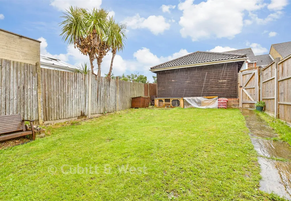 Rear Garden - Leatherhead Road, Chessington, Surrey - Wards of Kent