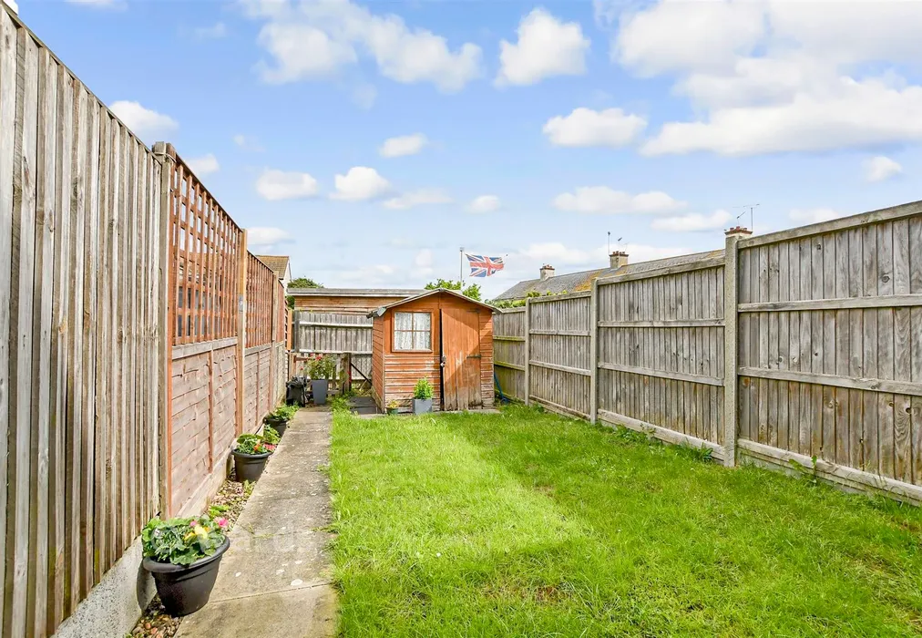 Rear Garden - Abbey Court, Westgate-On-Sea, Kent - Wards of Kent
