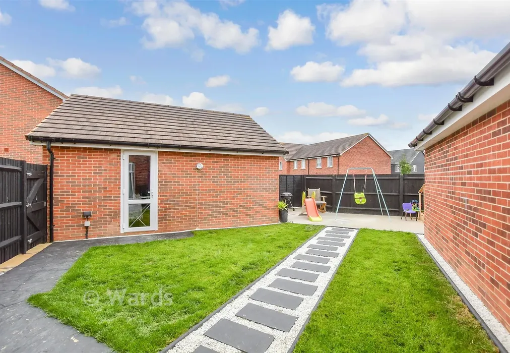 Rear Garden - Gilbert Way, Maidstone, Kent - Wards of Kent