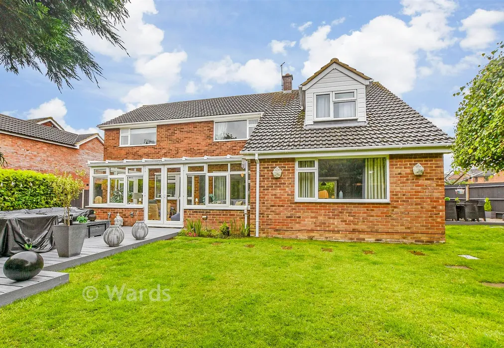 Rear Elevation - Manwood Close, Sittingbourne, Kent - Wards of Kent