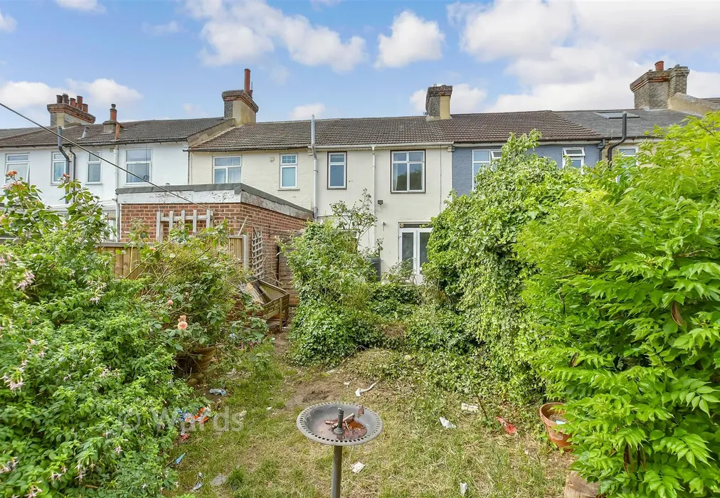 Rear Garden - St. John's Road, Upper Gillingham, Kent - Wards of Kent