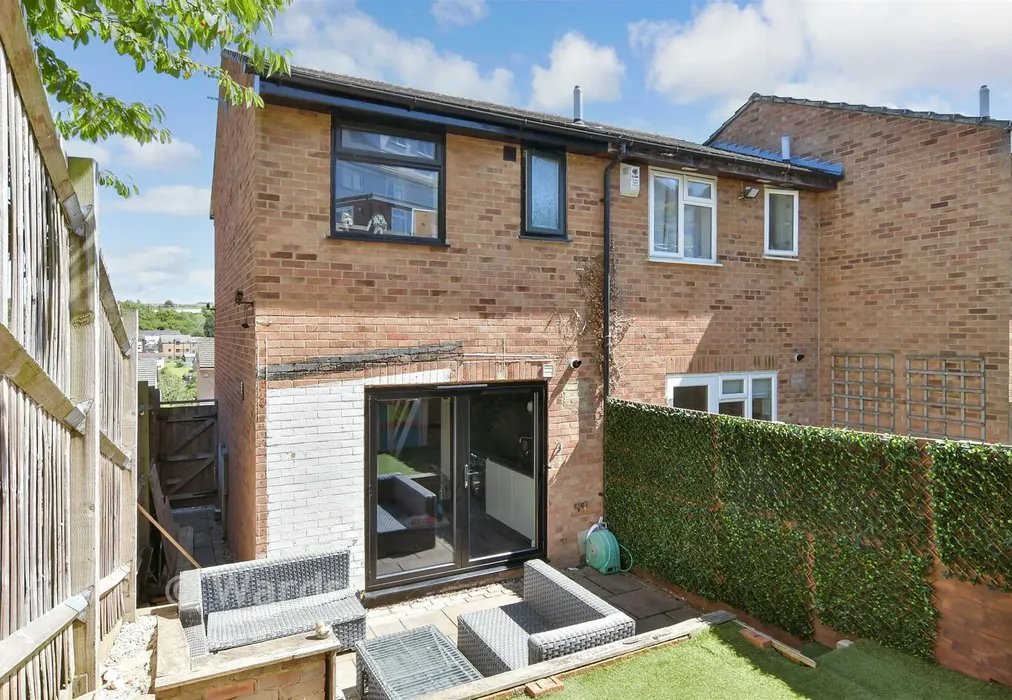 Rear Elevation - Shanklin Close, Walderslade, Chatham, Kent - Wards of Kent