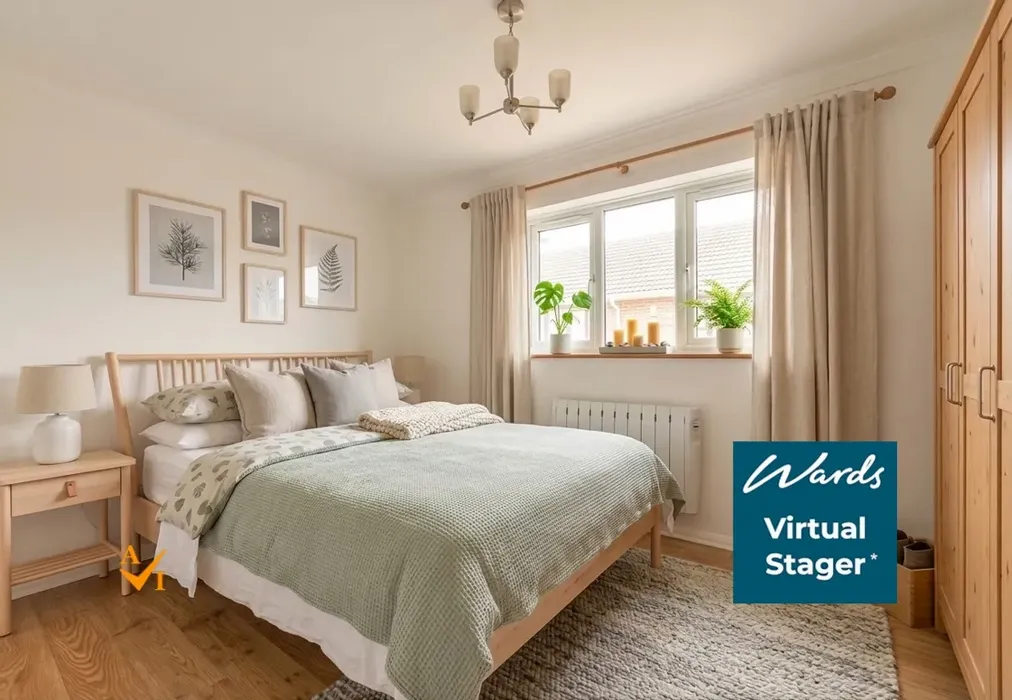 Bedroom 1 (Nordic style) - Bramley Close, Brabourne Lees, Kent - Wards of Kent