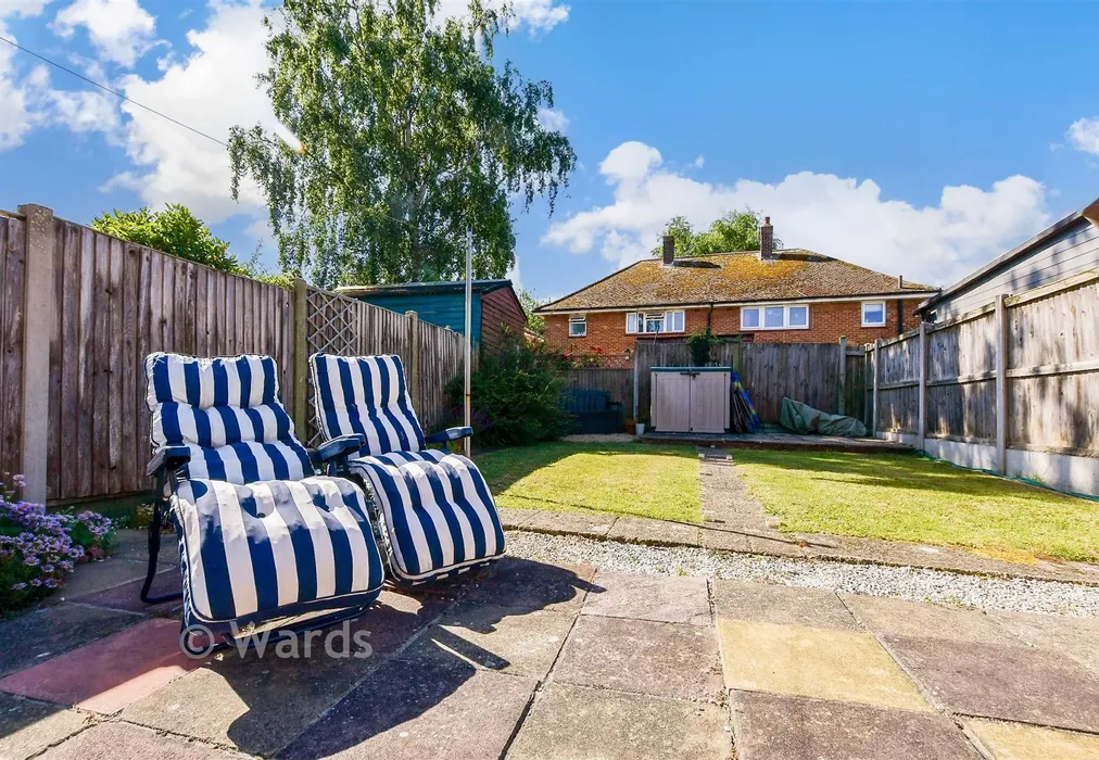 Rear Garden - Lymington Road, Westgate-On-Sea, Kent - Wards of Kent
