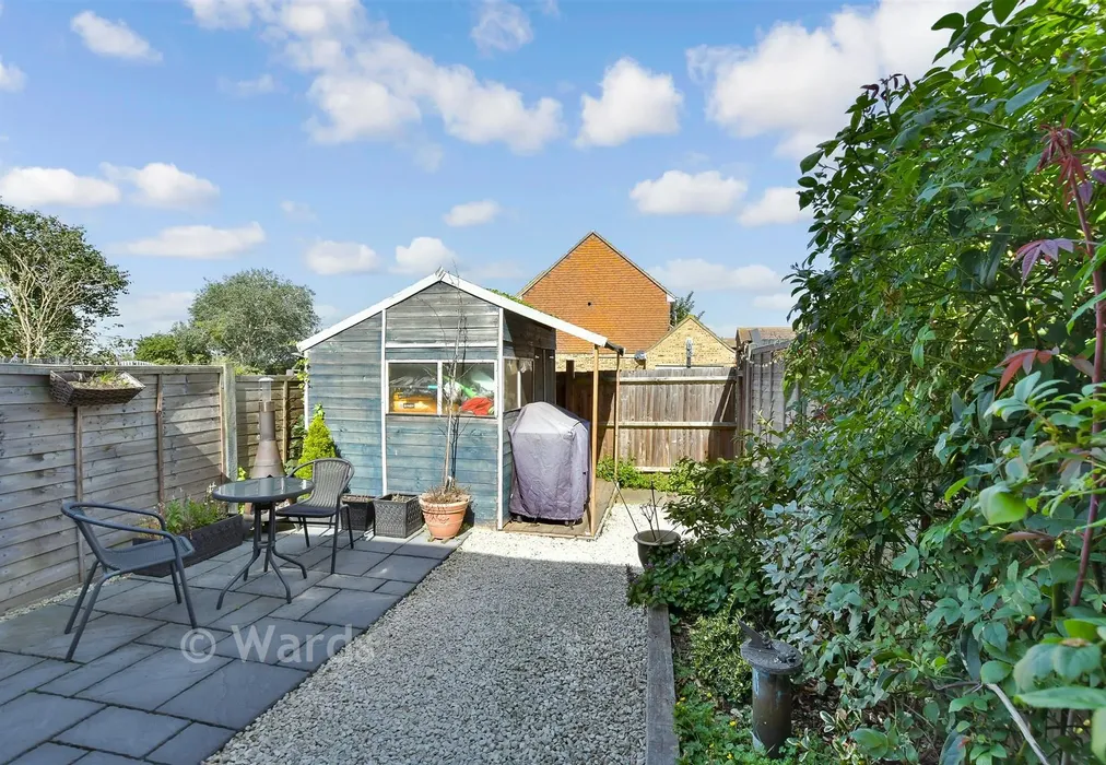 Rear Garden - Barton Hill Drive, Minster On Sea, Sheerness, Kent - Wards of Kent
