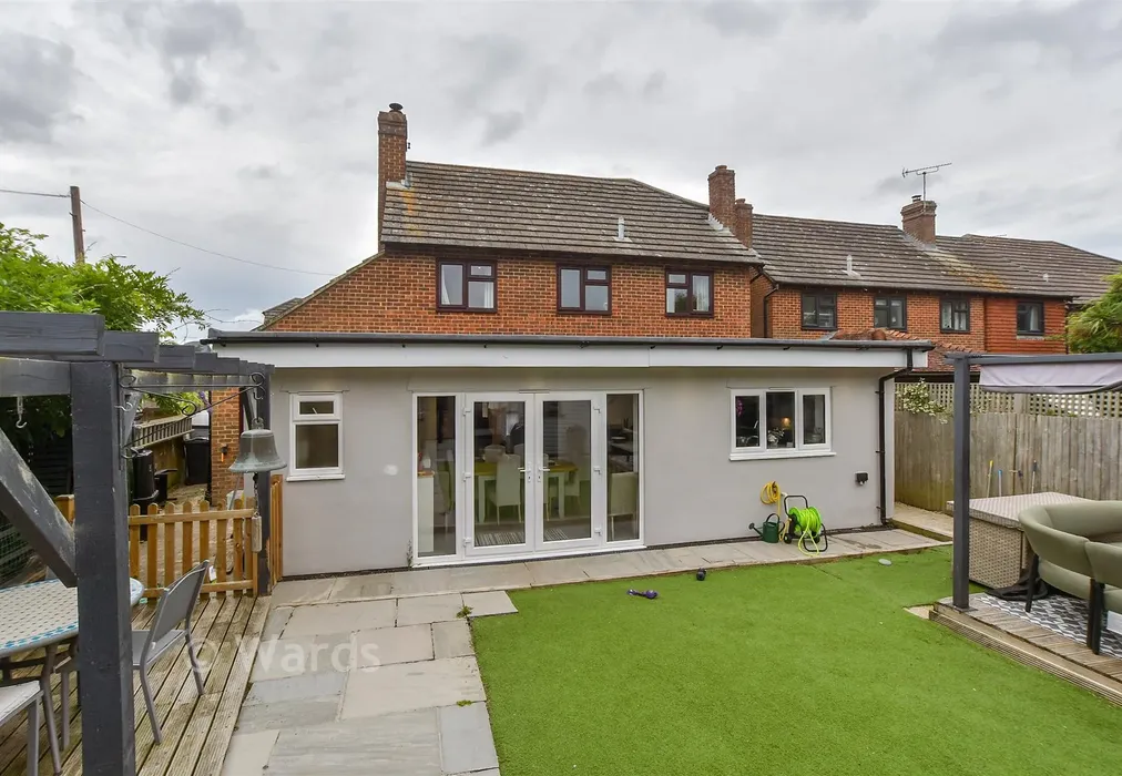 Rear Elevation - Riverside Close, Kingsnorth, Ashford, Kent - Wards of Kent