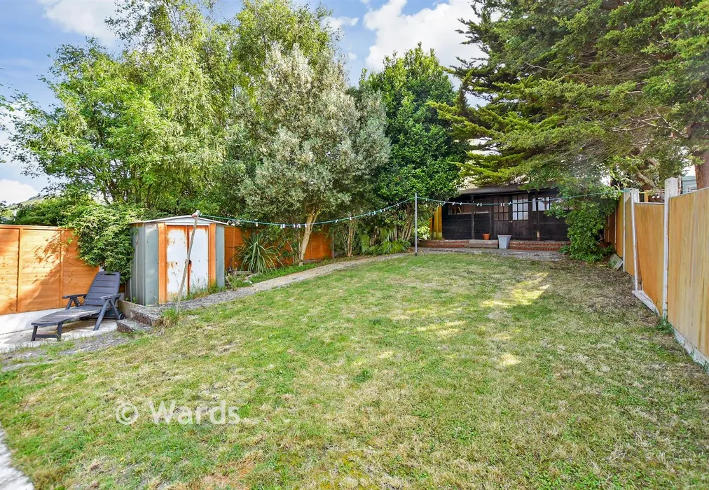 Rear Garden - Downs Road, Folkestone, Kent - Wards of Kent