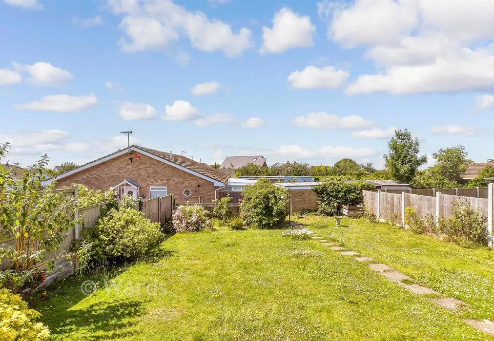 Rear Garden - Shamrock Avenue, Whitstable, Kent - Wards of Kent