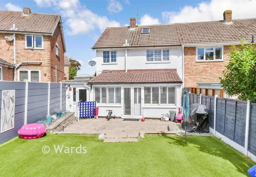 Rear Elevation - Jarrett Avenue, Wainscott, Rochester, Kent - Wards of Kent