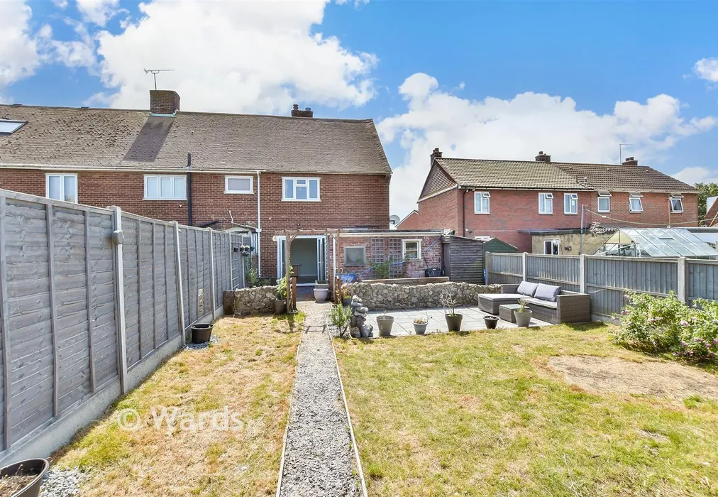Rear Garden - Grayne Avenue, Isle Of Grain, Rochester, Kent - Wards of Kent