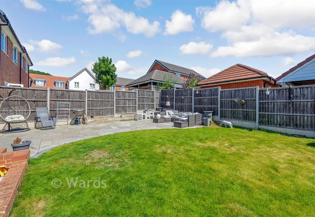 Rear Garden - Golve Drive, Chatham, Kent - Wards of Kent
