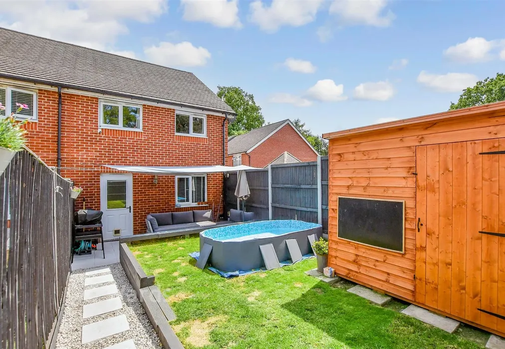 Rear Garden - Edward Betts Close, Aylesford, Kent - Wards of Kent