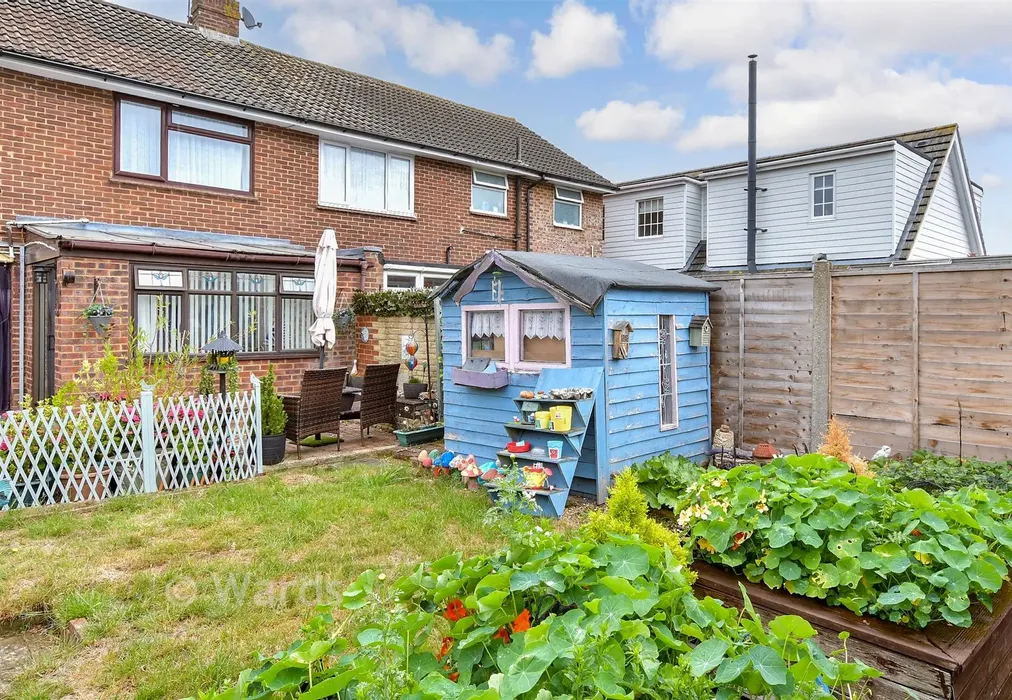 Rear Garden - Ballens Road, Lords Wood, Chatham, Kent - Wards of Kent