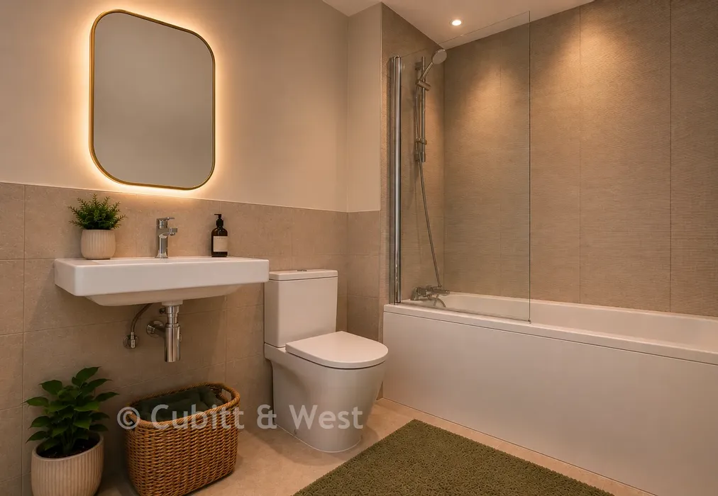 Bathroom - Pearmain Place, Claygate Road, Rotherfield, East Sussex - Wards of Kent