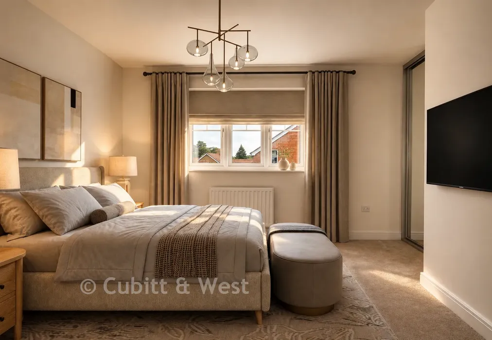 Bedroom 1 - Pearmain Place, Claygate Road, Rotherfield, East Sussex - Wards of Kent