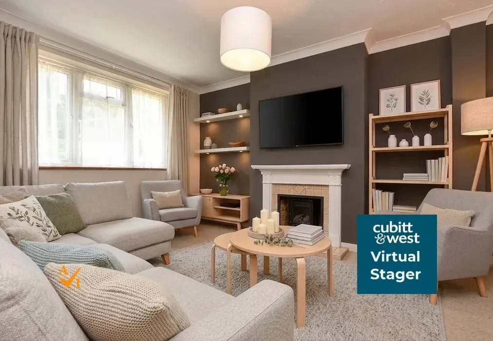 Living Area (Nordic style) - Cromwell Road, Caterham, Surrey - Wards of Kent