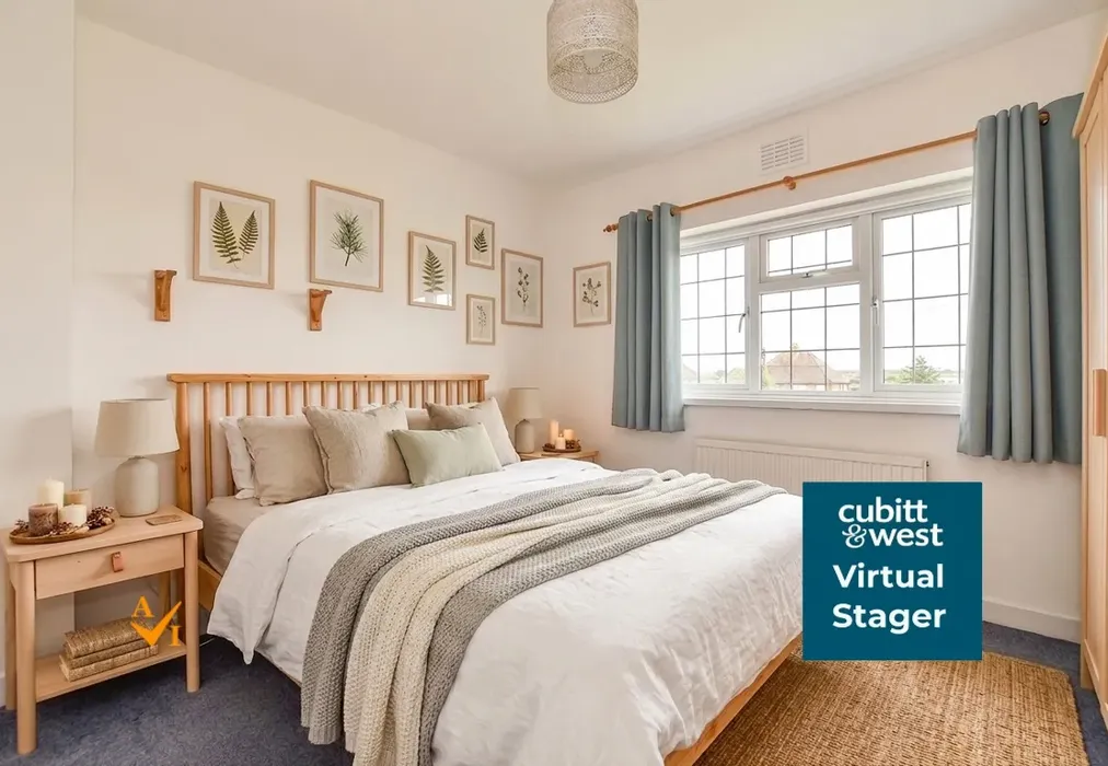 Bedroom 1 (Nordic style) - Princes Field, Berwick, East Sussex - Wards of Kent