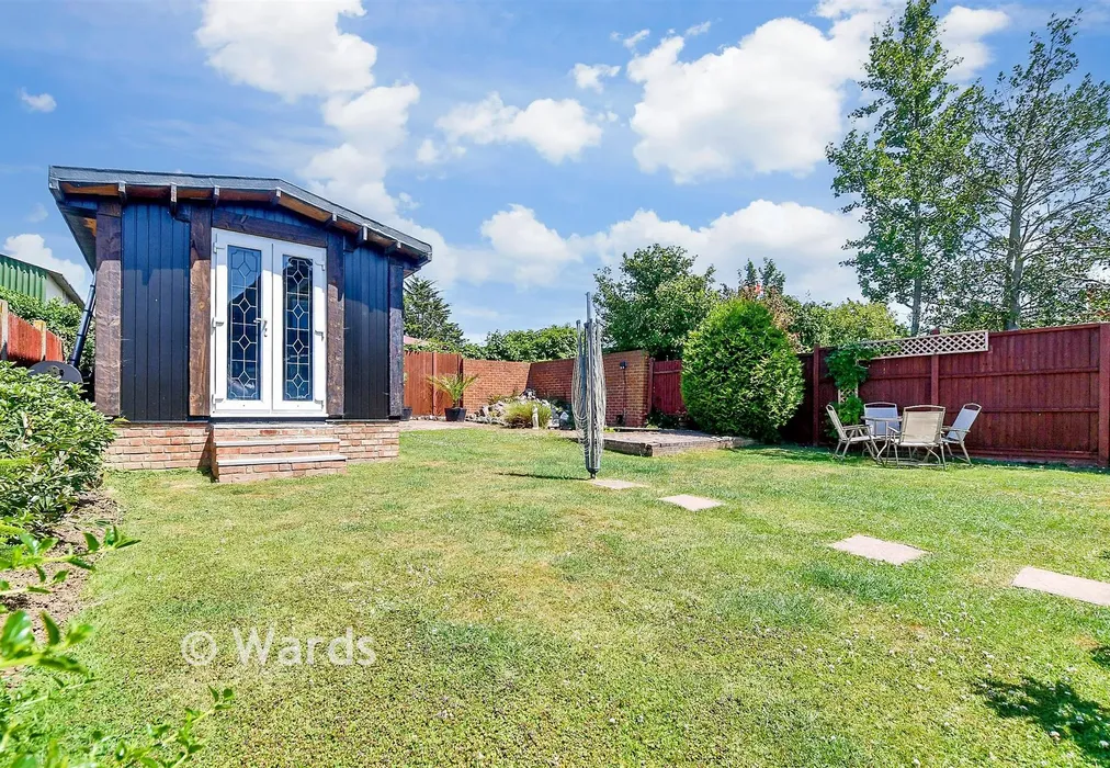 Rear Garden - Drake Avenue, Minster On Sea, Sheerness, Kent - Wards of Kent