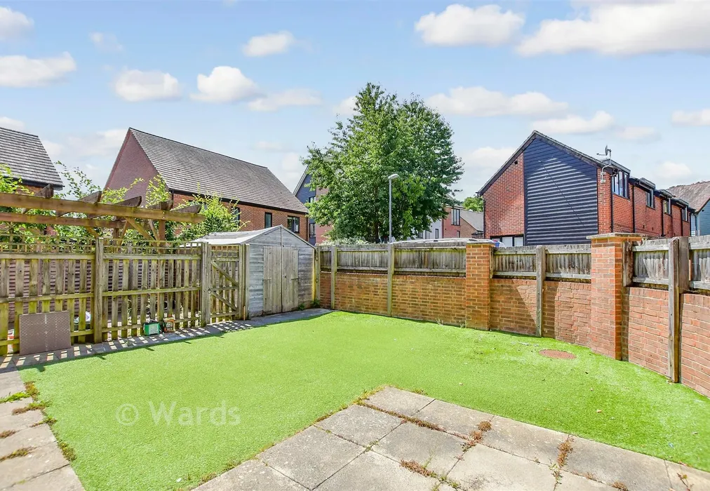 Rear Garden - Beadsman Crescent, West Malling, Kent - Wards of Kent