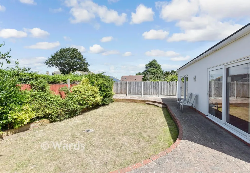 Rear Garden - Cross Road, Birchington, Kent - Wards of Kent