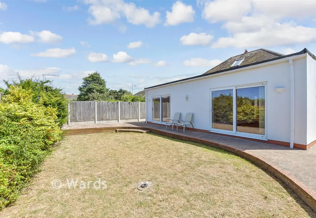 Rear Garden - Cross Road, Birchington, Kent - Wards of Kent
