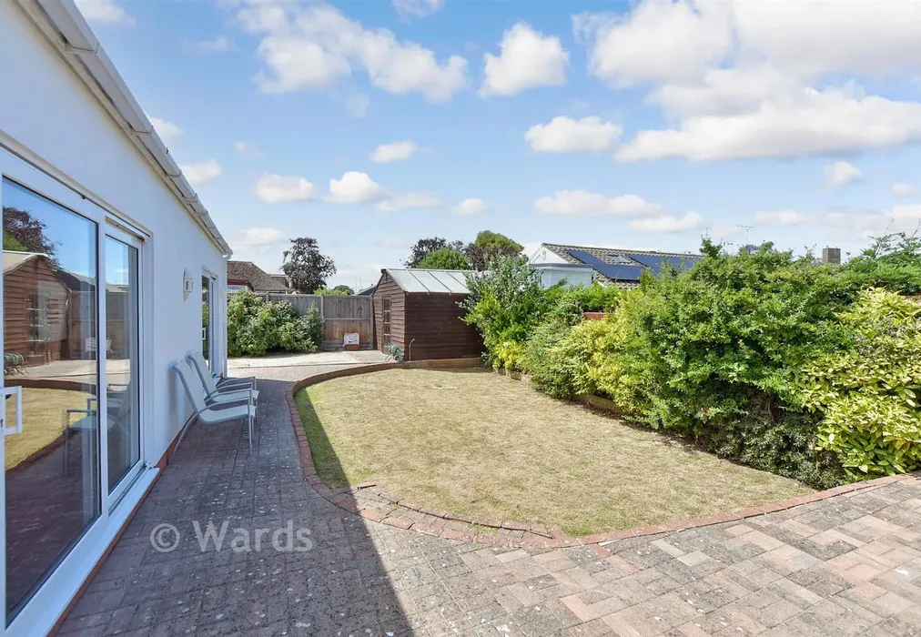 Rear Garden - Cross Road, Birchington, Kent - Wards of Kent