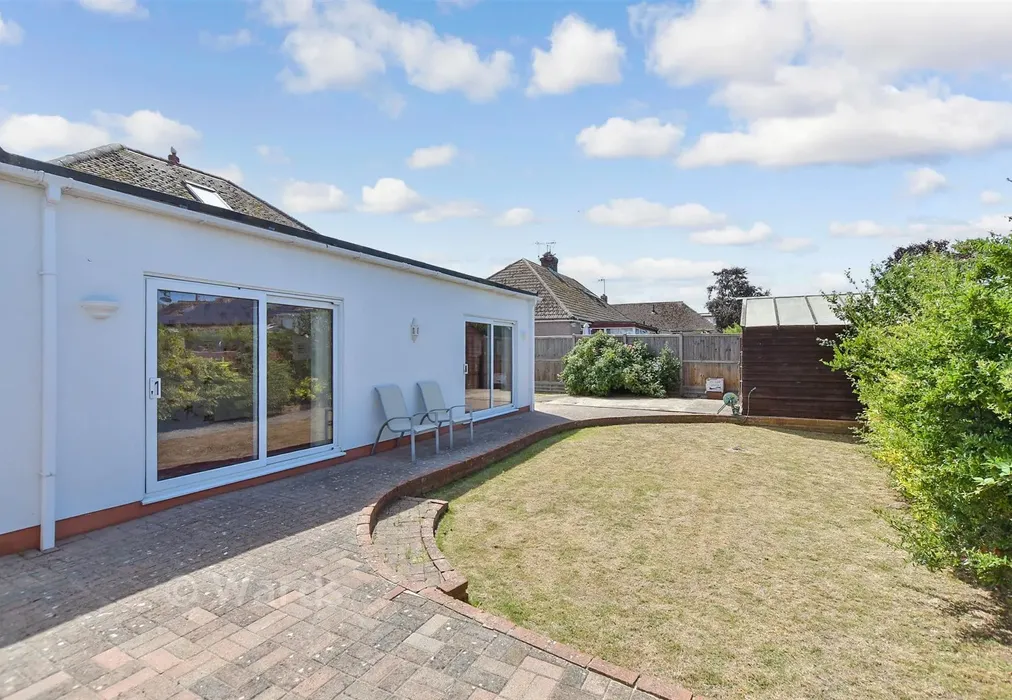 Rear Garden - Cross Road, Birchington, Kent - Wards of Kent