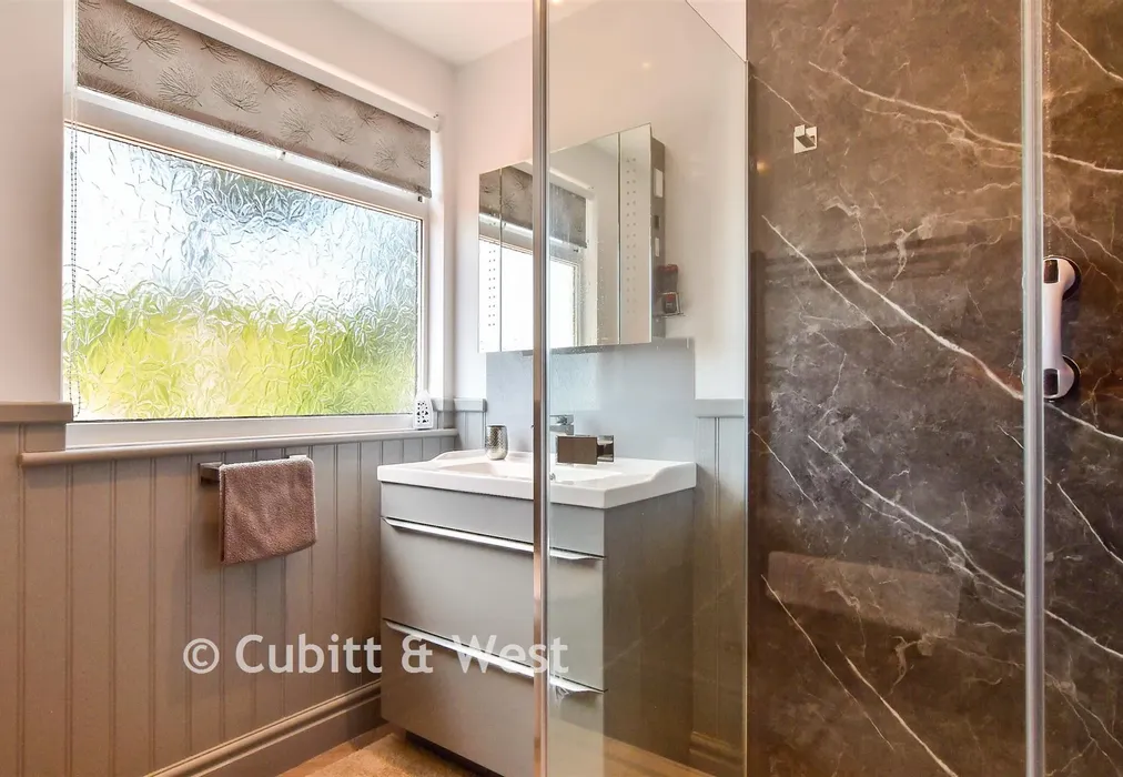 Shower Room - Treetops Close, Woodingdean, Brighton, East Sussex - Wards of Kent