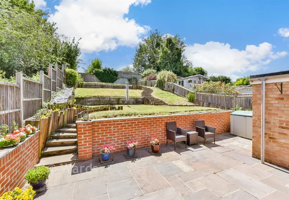 Rear Garden - Grove Park Avenue, Sittingbourne, Kent - Wards of Kent