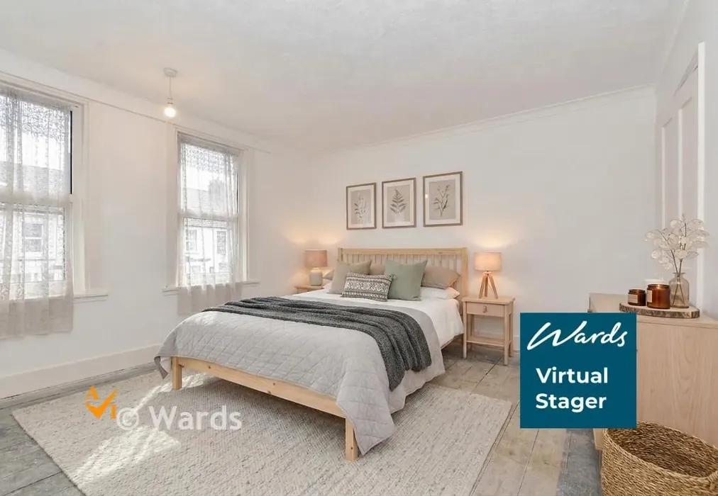 Bedroom 1 (Nordic style) - Frampton Road, Hythe, Kent - Wards of Kent