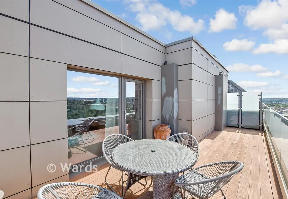 Balcony / Terrace - Waterhouse Avenue, Maidstone, Kent - Wards of Kent