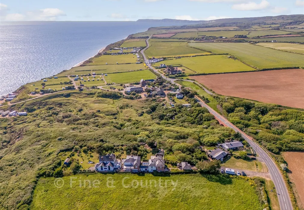 Aerial Elevated View - Military Road, Brighstone, Isle of Wight - Wards of Kent